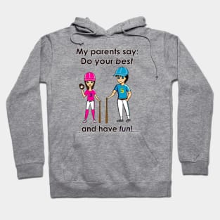 Anime Baseball Girl and Boy Hoodie